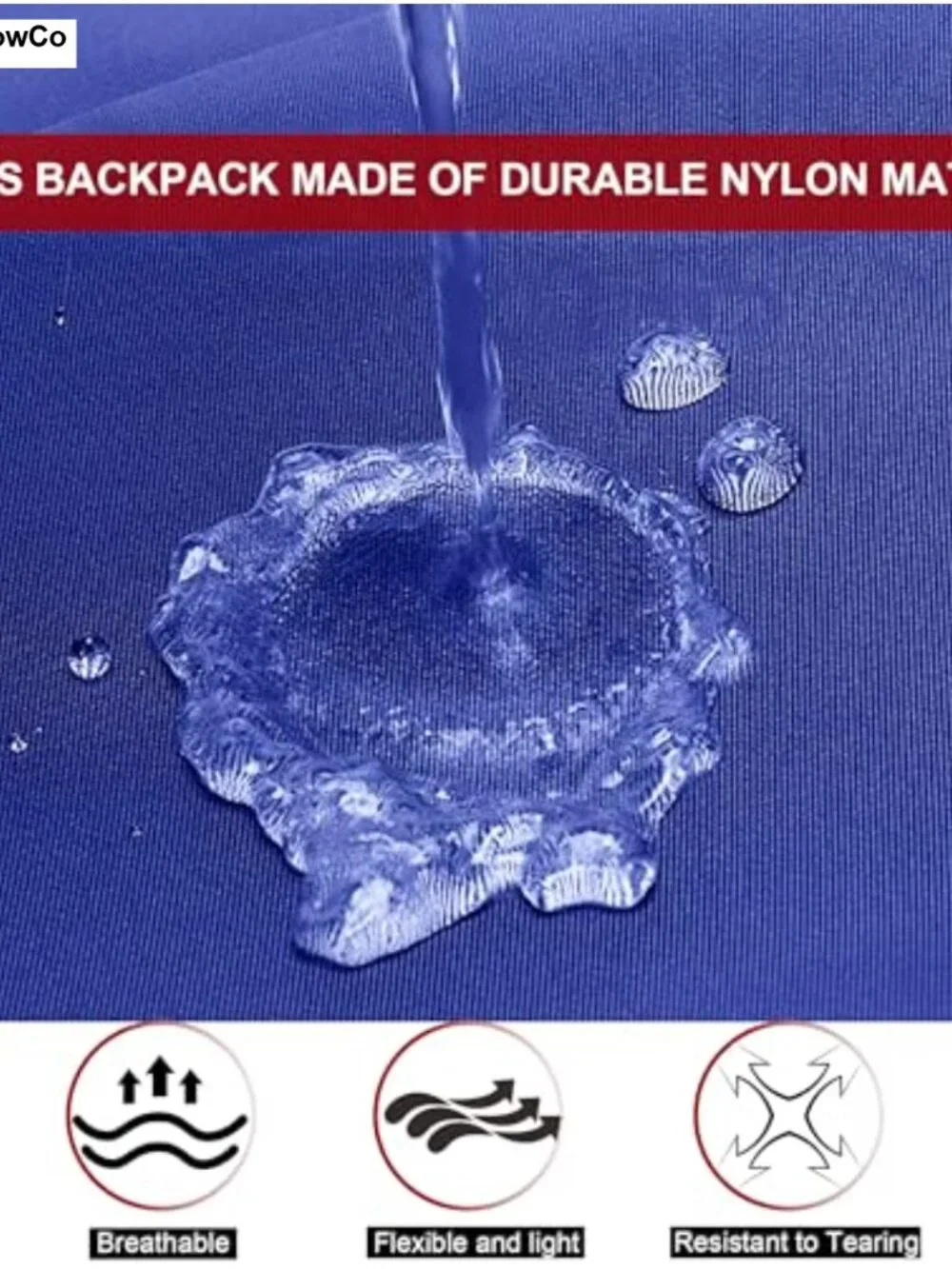 45L Drawstring Basketball Backpack Nylon Sports Bag Shoe Compartment Gym